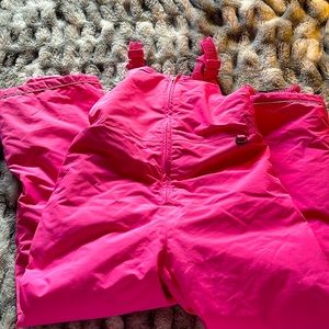 Hanna Anderson snow bib / snow pants for big girls pink 150/US 12